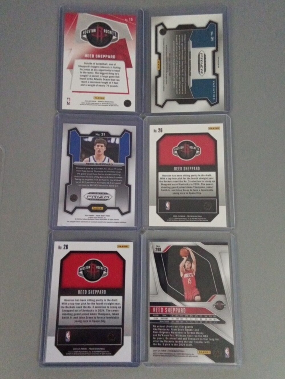 Panini Reed Sheppard Rookie Cards - Red Accents - Picture 2 of 14